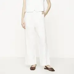 APOLOGY - Pantalón Tiro Alto Lino Mujer