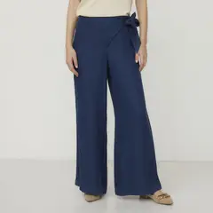 APOLOGY - Pantalón Tiro Alto Tencel Mujer