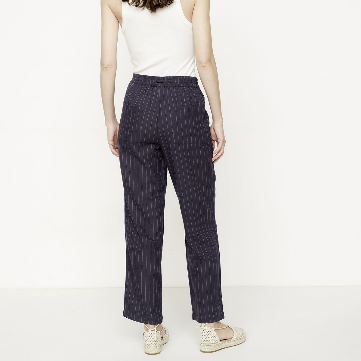 APOLOGY - Pantalón Tiro Alto Lino Mujer Apology