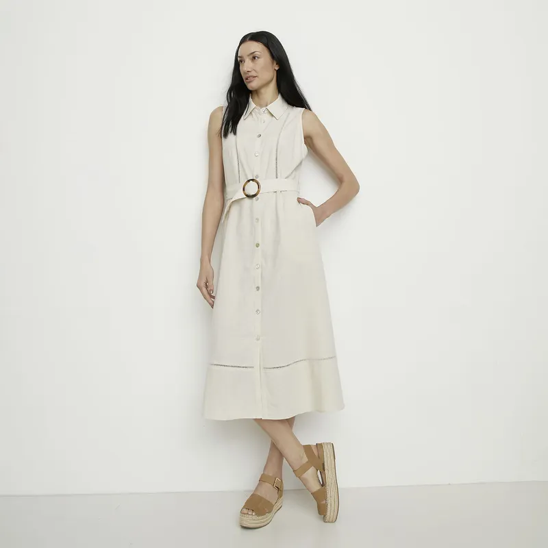 APOLOGY - Vestido Largo Lino Mujer Apology