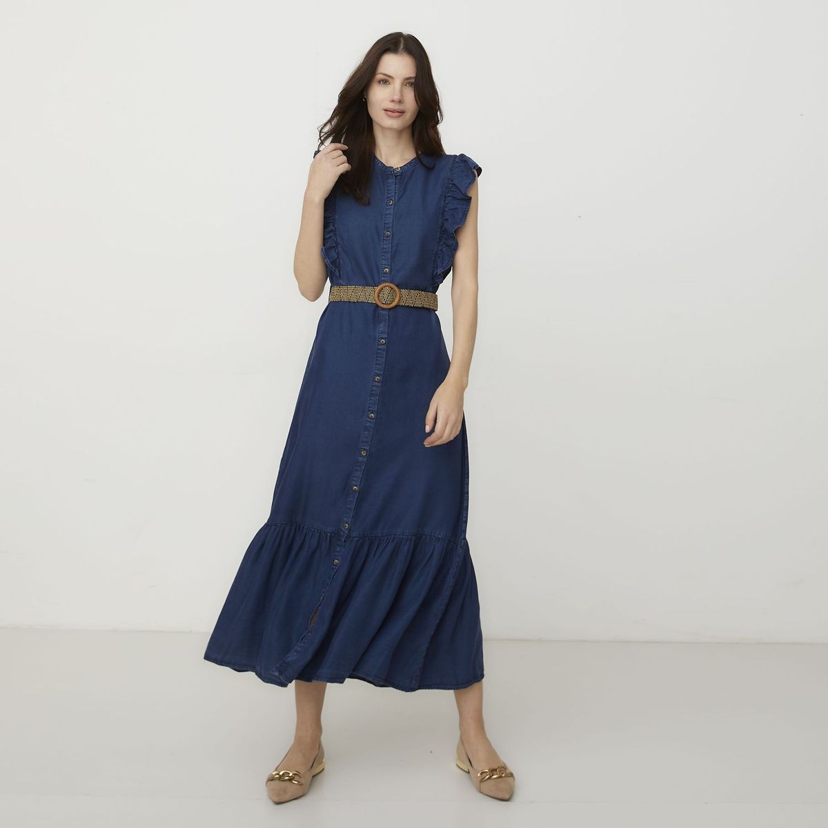 APOLOGY - Vestido Largo Tencel Mujer Apology