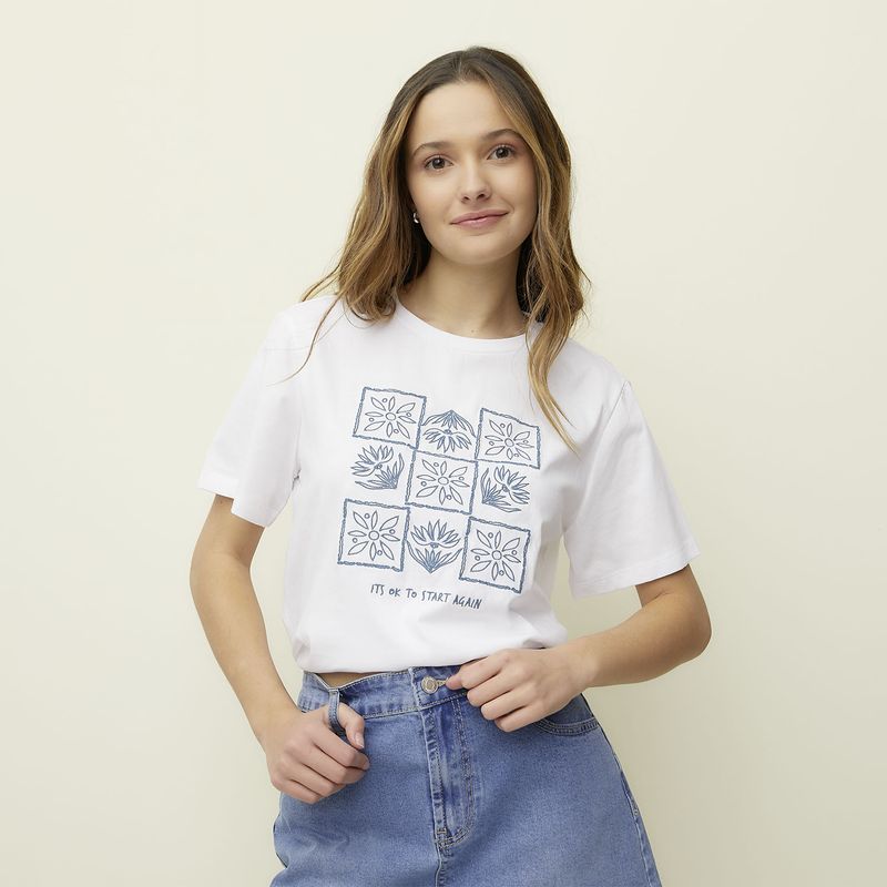 SYBILLA - Polera Algodón Orgánico Mujer Sybilla