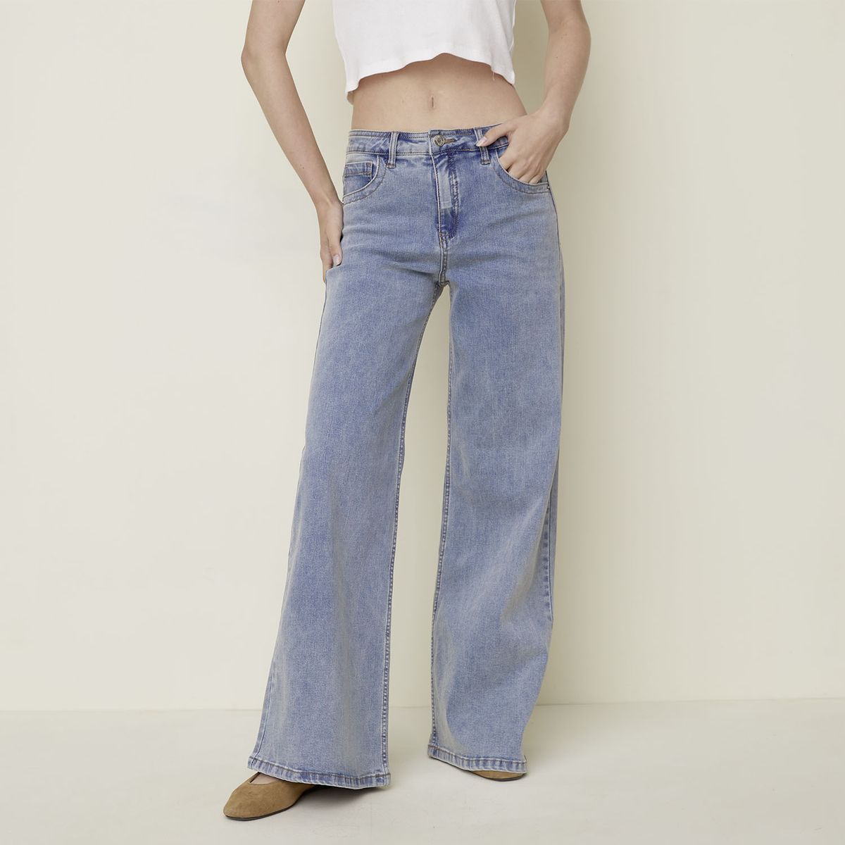 SYBILLA - Jeans Wide Leg Mujer Sybilla