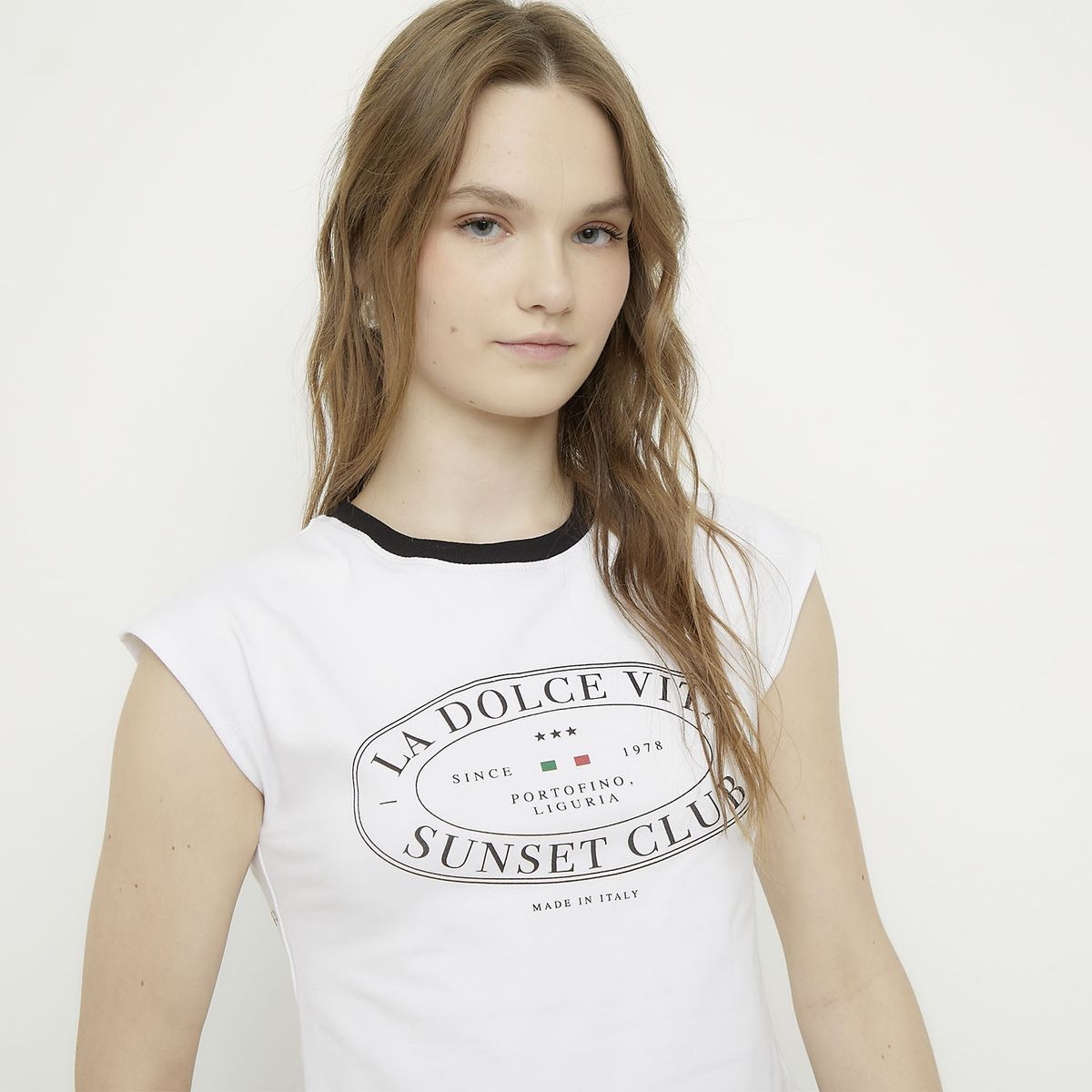 SYBILLA - Polera Algodón Mujer Sybilla