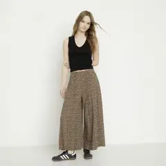 SYBILLA - Pantalon Mujer Animal Print