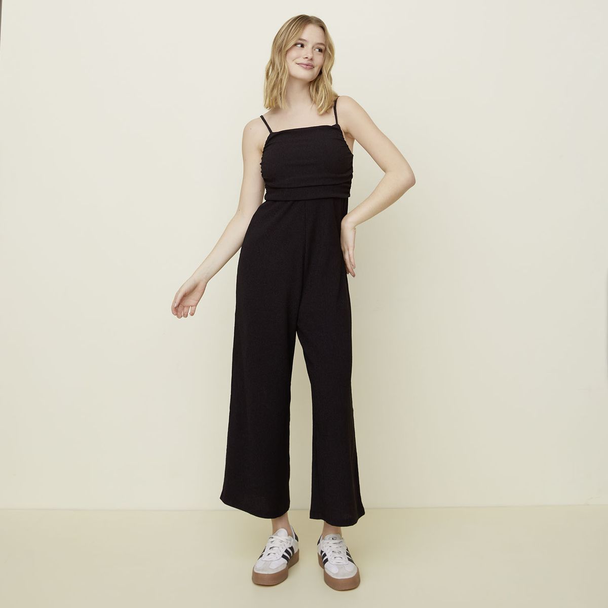 SYBILLA - Enterito Pantalón Mujer Negro Sybilla