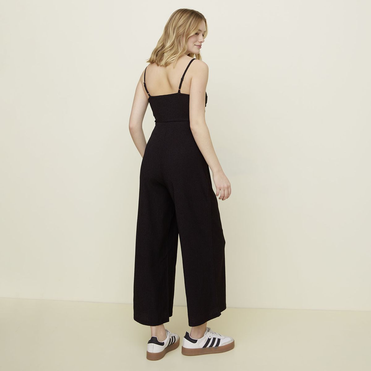 SYBILLA - Enterito Pantalón Mujer Negro Sybilla