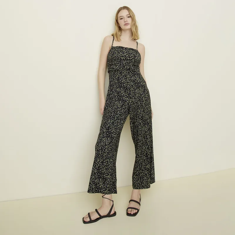 SYBILLA - Enterito Pantalón Mujer Negro Sybilla