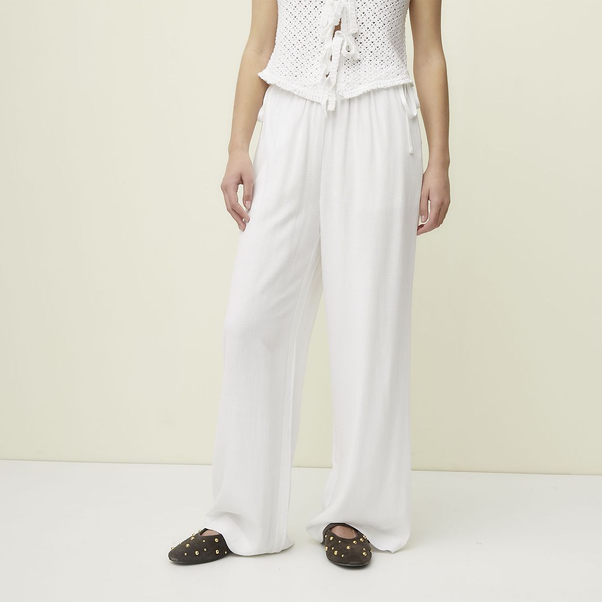 SYBILLA - Pantalón Mujer Blanco Sybilla