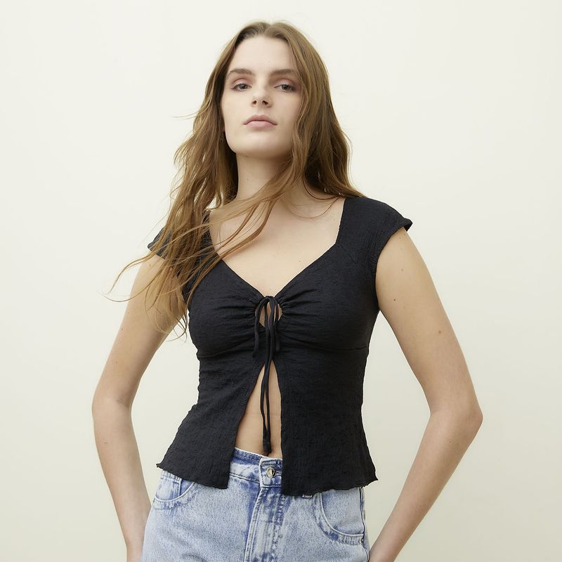 SYBILLA - Polera Algodón Mujer Sybilla
