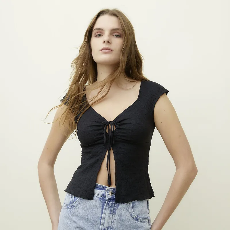SYBILLA - Polera Algodón Mujer Sybilla