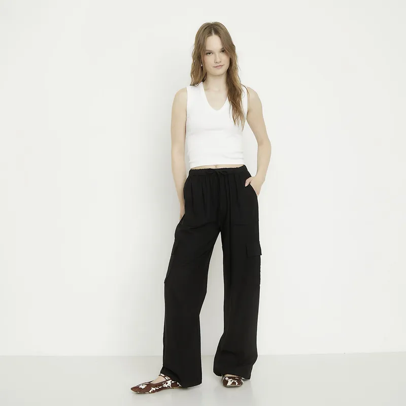SYBILLA - Pantalon Mujer Blanco Sybilla