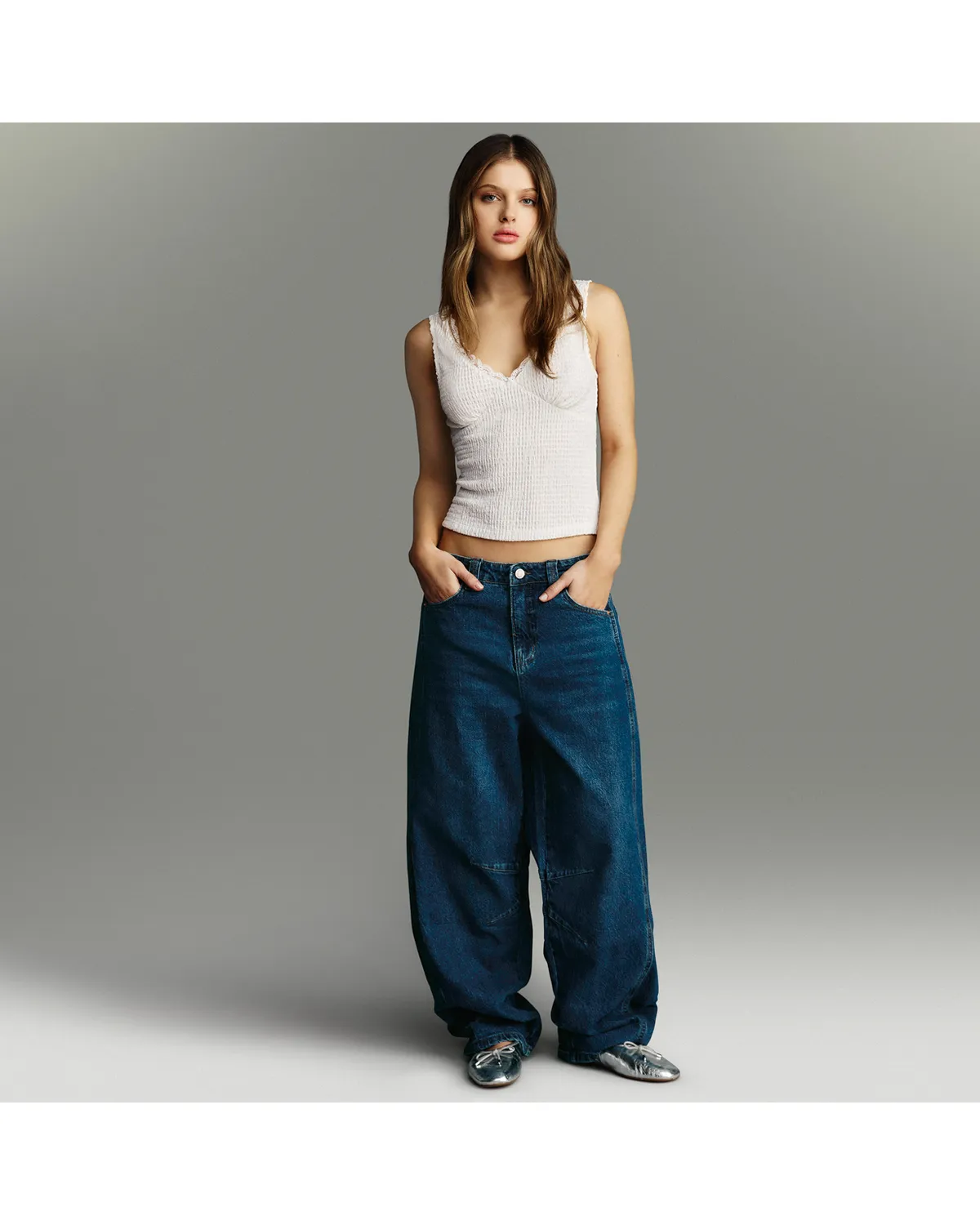 Wide Leg Pantalones Wados Falabella Jeans Wados Tiro Alto Ripley