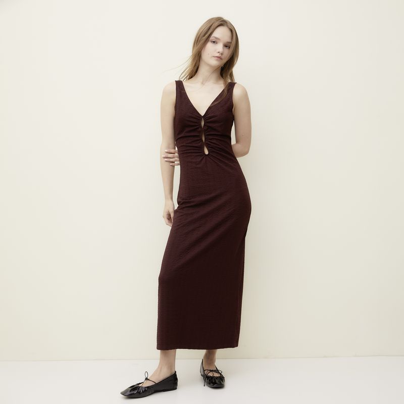 SYBILLA - Vestido Casual Maxi Poliéster Mujer Sybilla