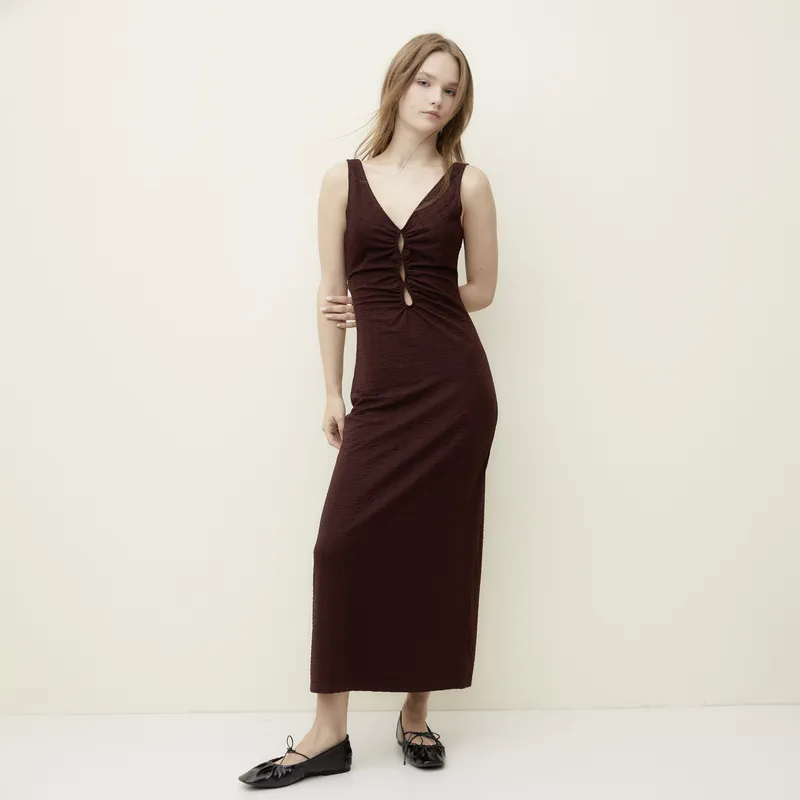 SYBILLA - Vestido Casual Maxi Poliéster Mujer Sybilla
