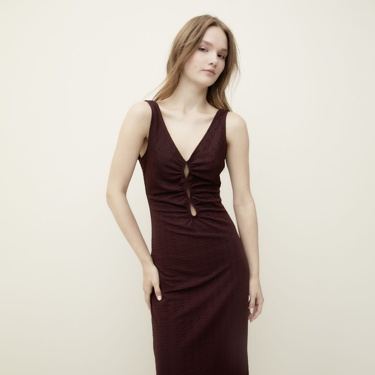 SYBILLA - Vestido Casual Maxi Poliéster Mujer Sybilla