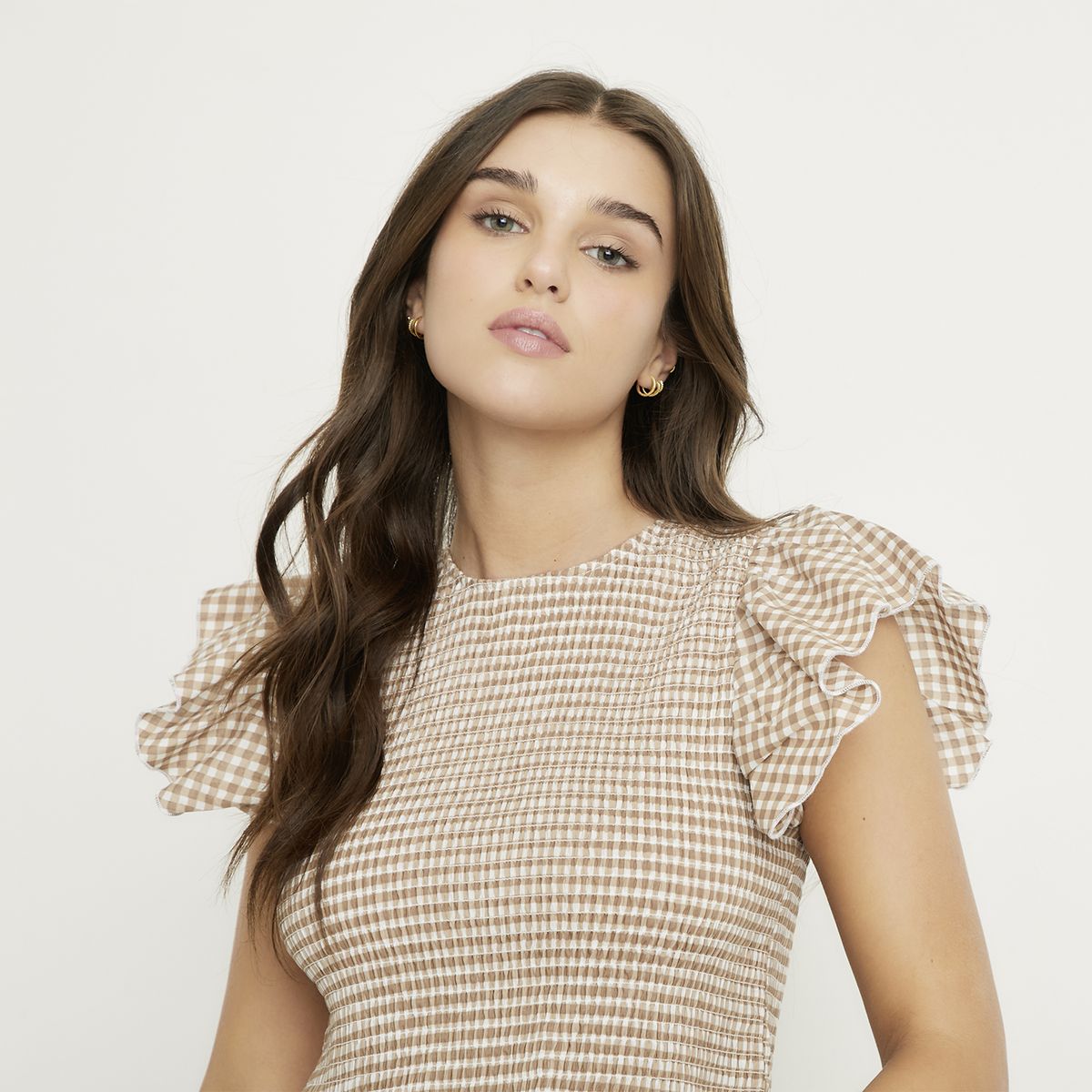 SYBILLA - Blusas Manga Corta Algodón Mujer Sybilla