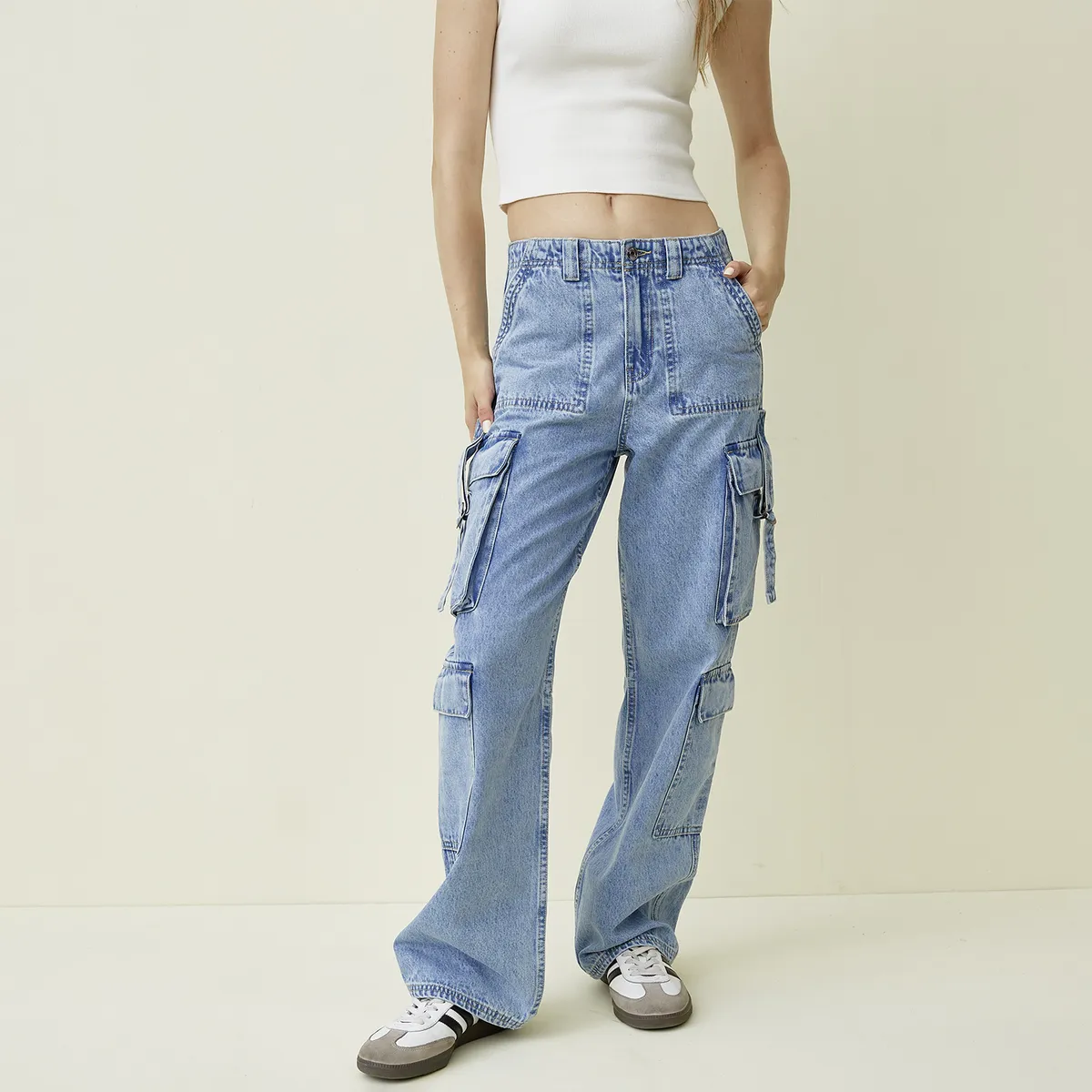 SYBILLA - Jeans Regular Tiro Medio Mujer Sybilla