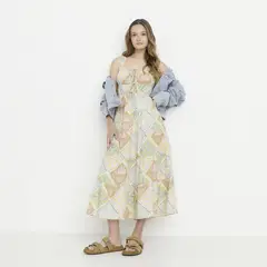 SYBILLA - Vestido Casual Maxi Viscosa Mujer