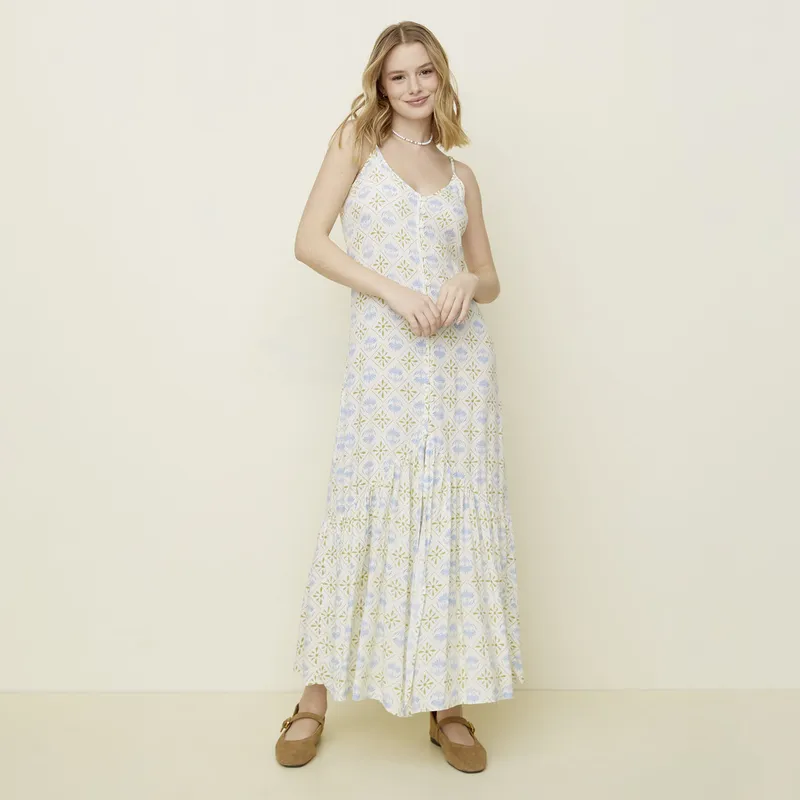 SYBILLA - Vestido Casual Maxi Viscosa Mujer Sybilla