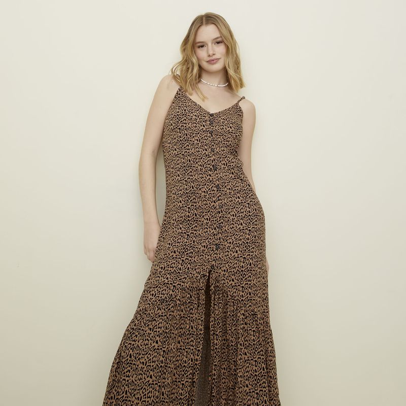 SYBILLA - Vestido Casual Maxi Viscosa Mujer Sybilla