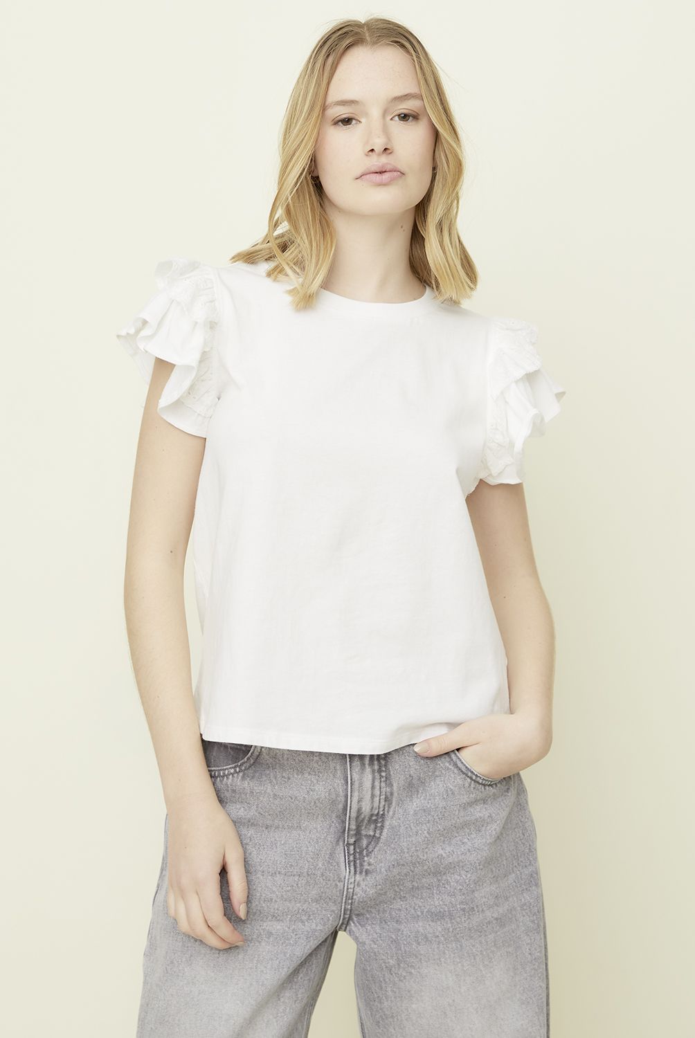 SYBILLA - Polera Manga Corta Algodón Orgánico Mujer Sybilla