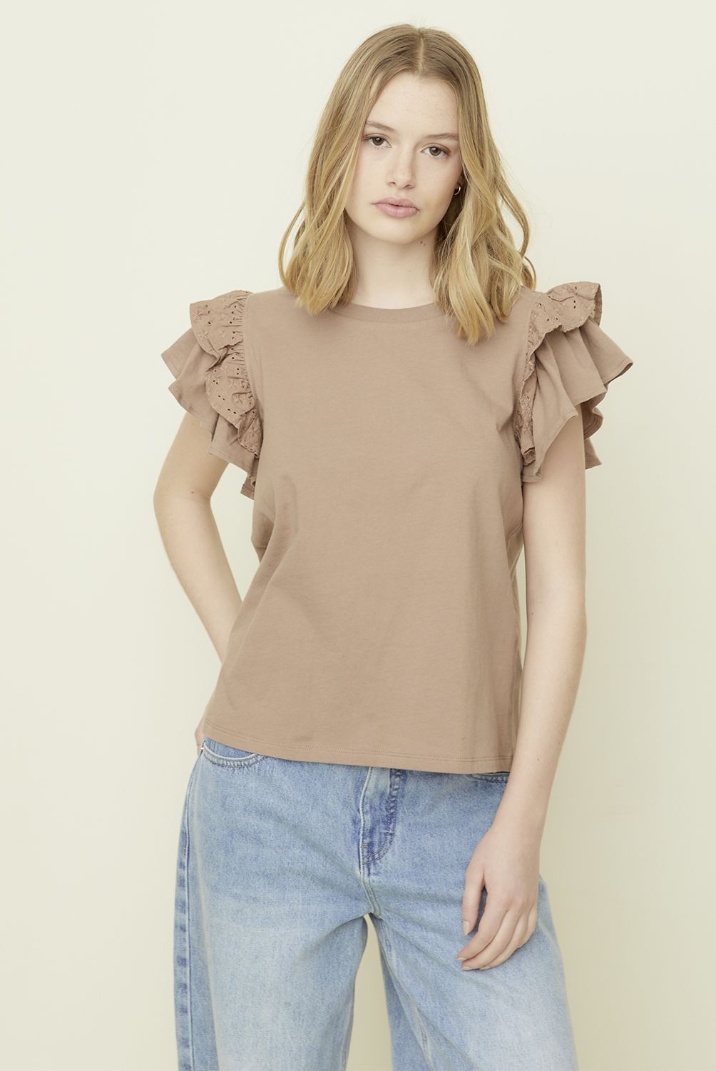 SYBILLA - Polera Manga Corta Algodón Orgánico Mujer Sybilla