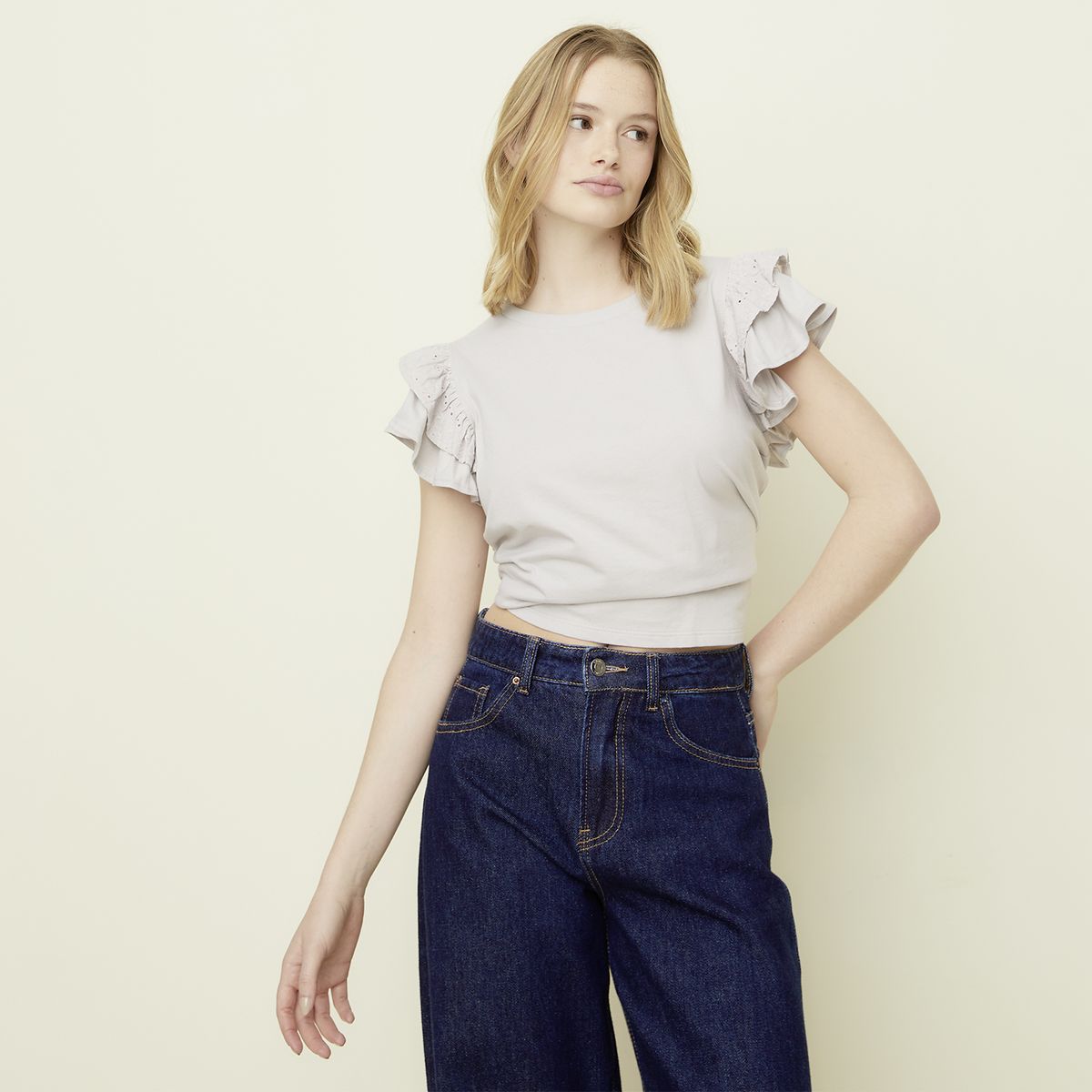 SYBILLA - Polera Manga Corta Algodón Orgánico Mujer Sybilla