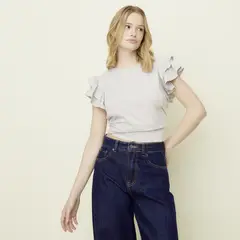 SYBILLA - Polera Manga Corta Algodón Orgánico Mujer