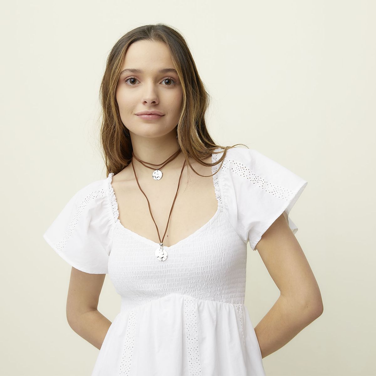 SYBILLA - Vestido Casual Mini Algodón Mujer Sybilla