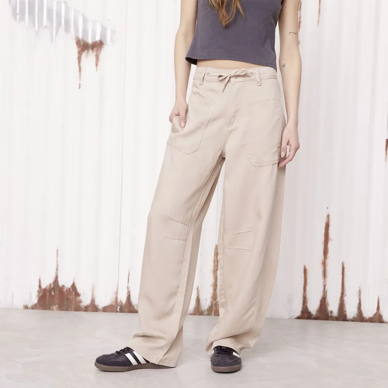 AMERICANINO - Jeans Baggy Tiro Alto Mujer Americanino