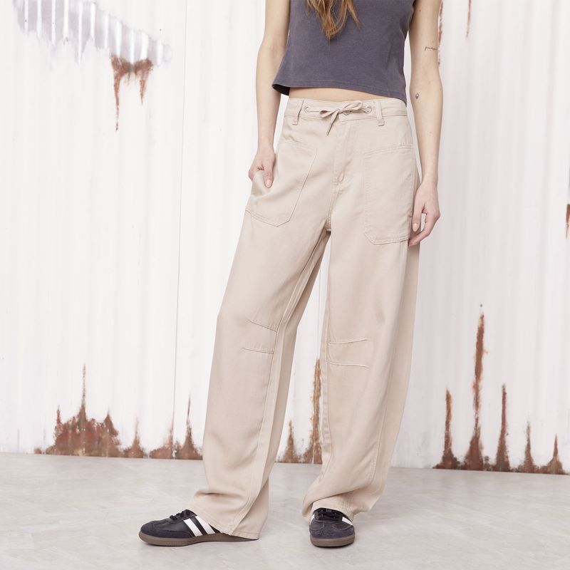 AMERICANINO - Jeans Baggy Tiro Alto Mujer Americanino