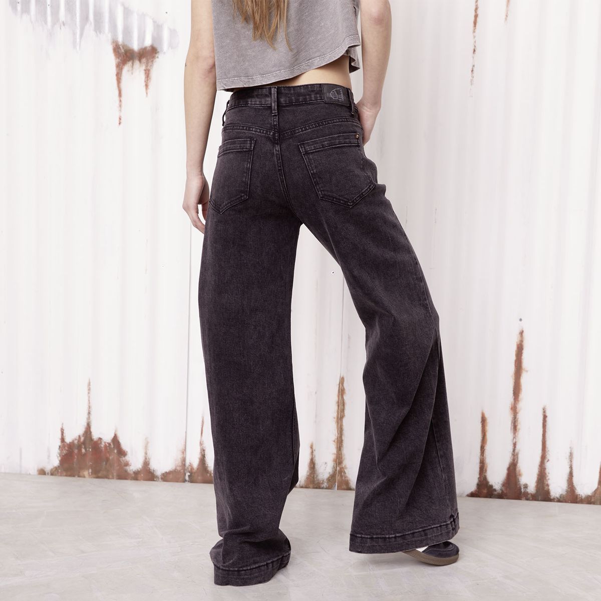 AMERICANINO - Jeans Wide Leg Tiro Medio Mujer Americanino