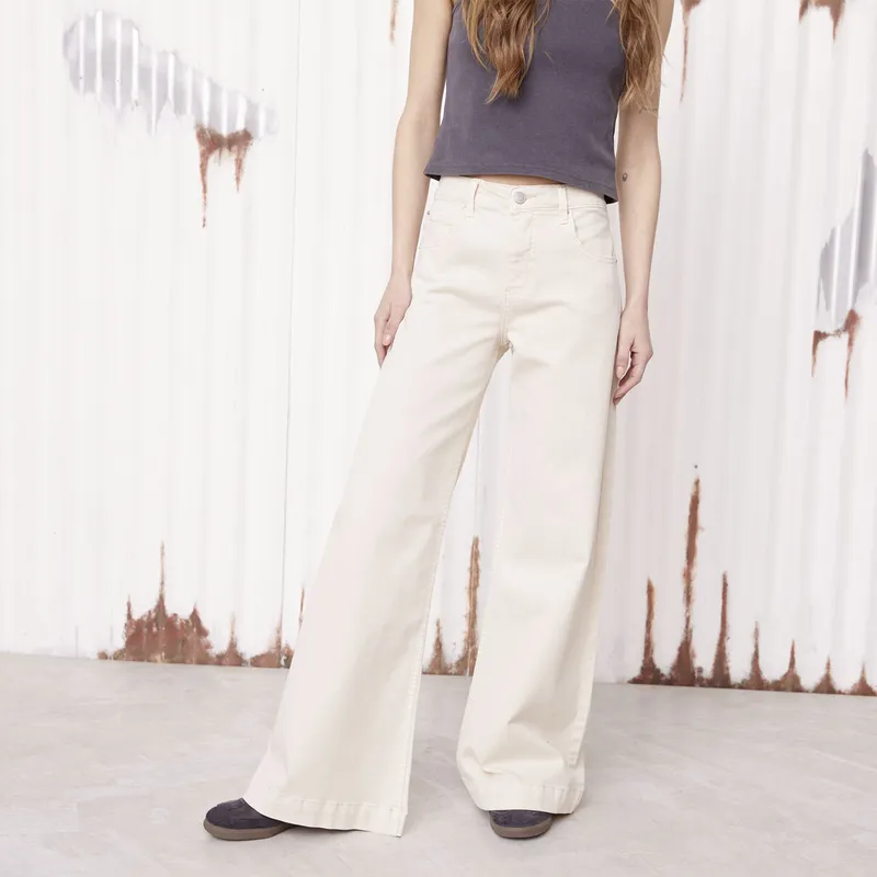 AMERICANINO - Jeans Wide Leg Tiro Medio Mujer Americanino