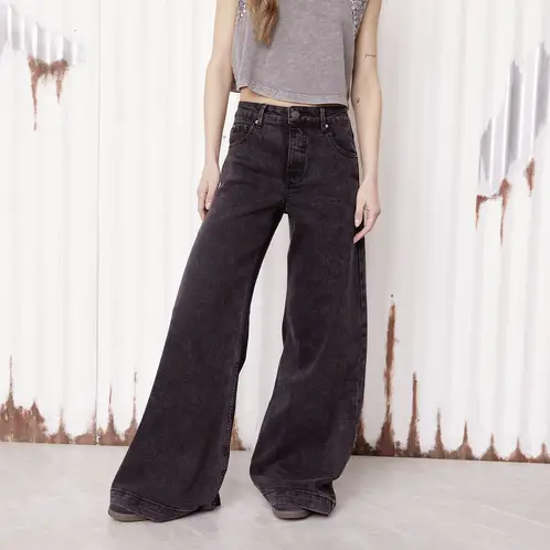 AMERICANINO - Jeans Wide Leg Tiro Medio Mujer