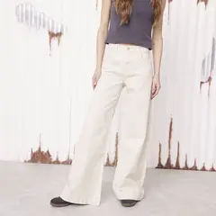 AMERICANINO - Jeans Wide Leg Tiro Medio Mujer