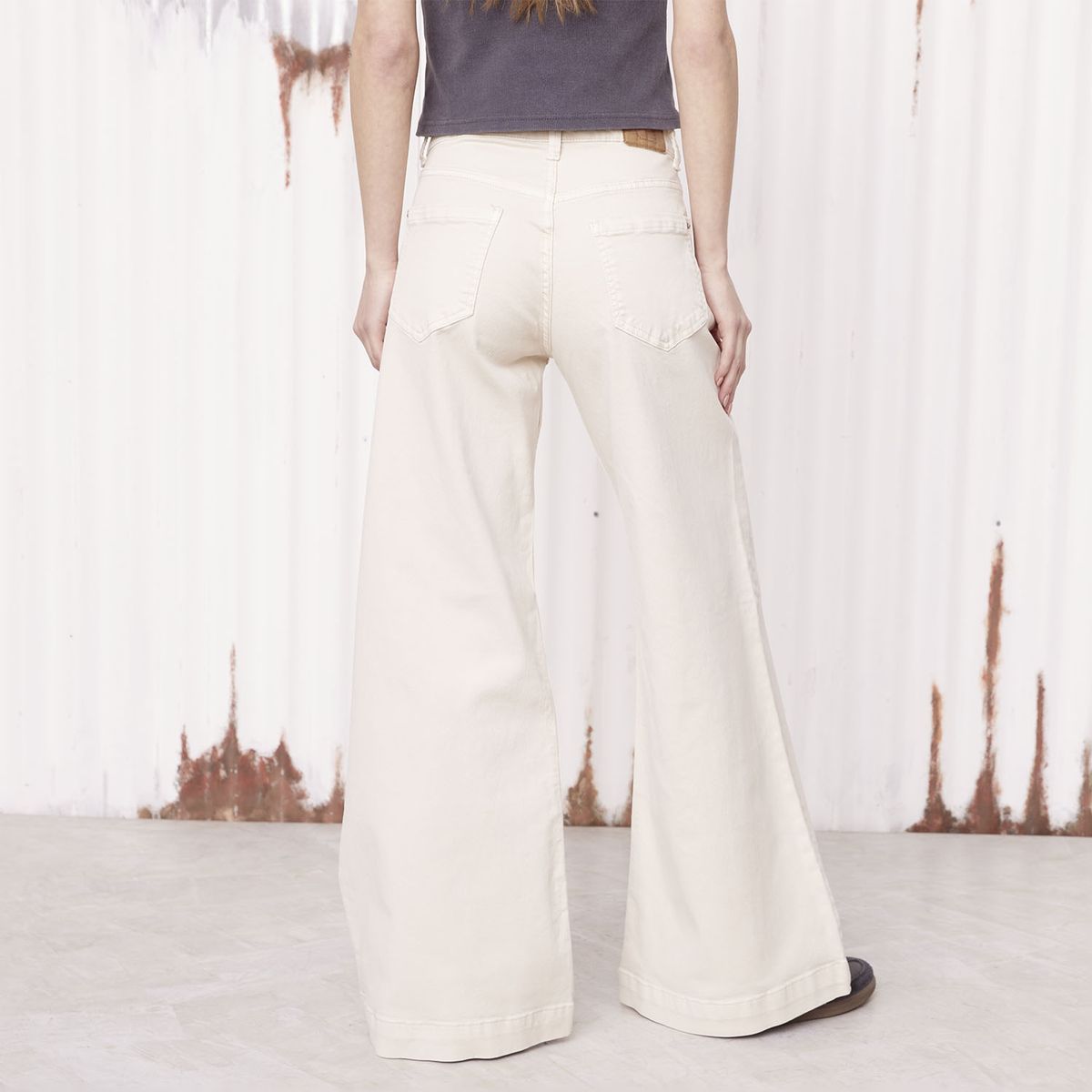 AMERICANINO - Jeans Wide Leg Tiro Medio Mujer Americanino