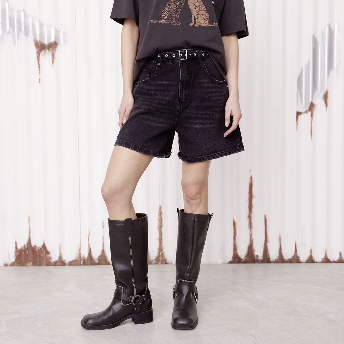 AMERICANINO - Short Tiro Alto Mujer Americanino