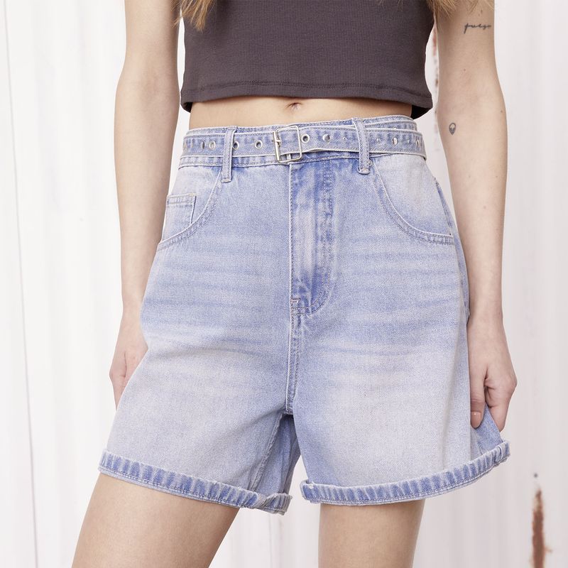 AMERICANINO - Short Tiro Alto Mujer Americanino