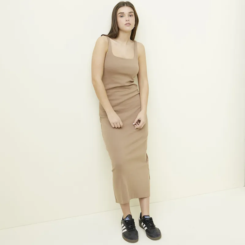 SYBILLA - Vestido Casual Maxi Algodón Orgánico Mujer Sybilla
