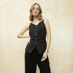 BASEMENT - Vest Rayon Mujer