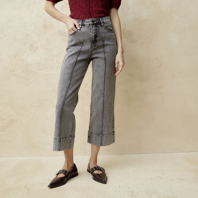 BASEMENT - Jeans Wide Leg Mujer Basement