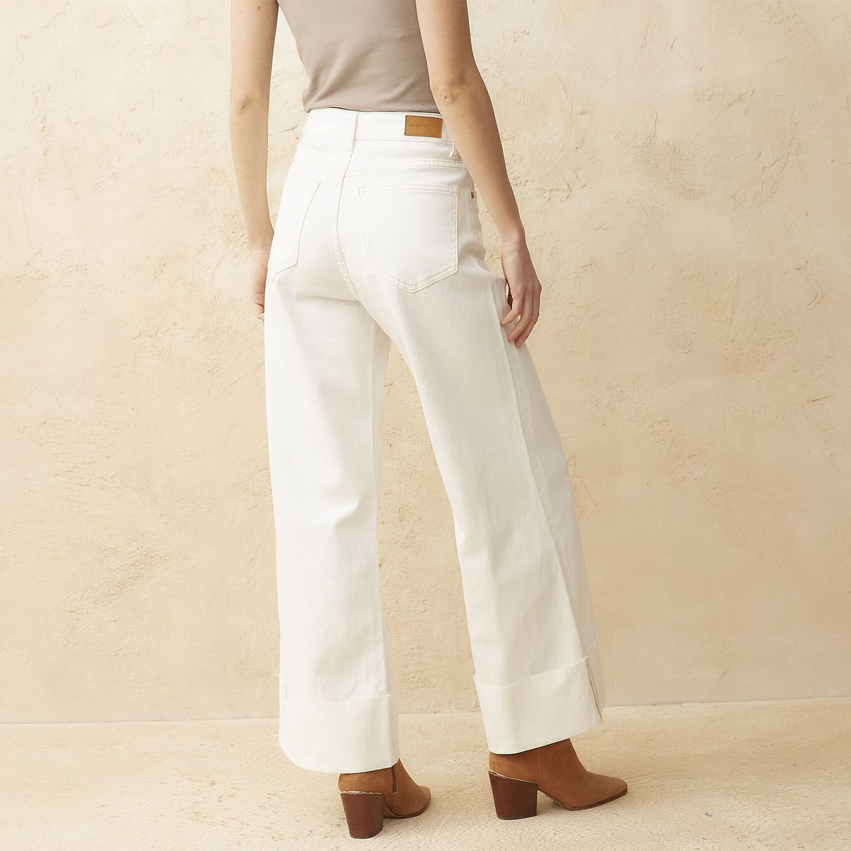 BASEMENT - Jeans Wide Leg Tiro Medio Mujer Basement