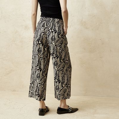 Imagen 2 del producto Pantalón Culotte Tiro Bajo Fit Flare Viscosa Mujer