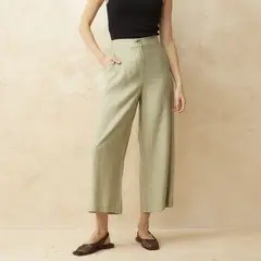 BASEMENT - Pantalón Culotte Tiro Bajo Mujer