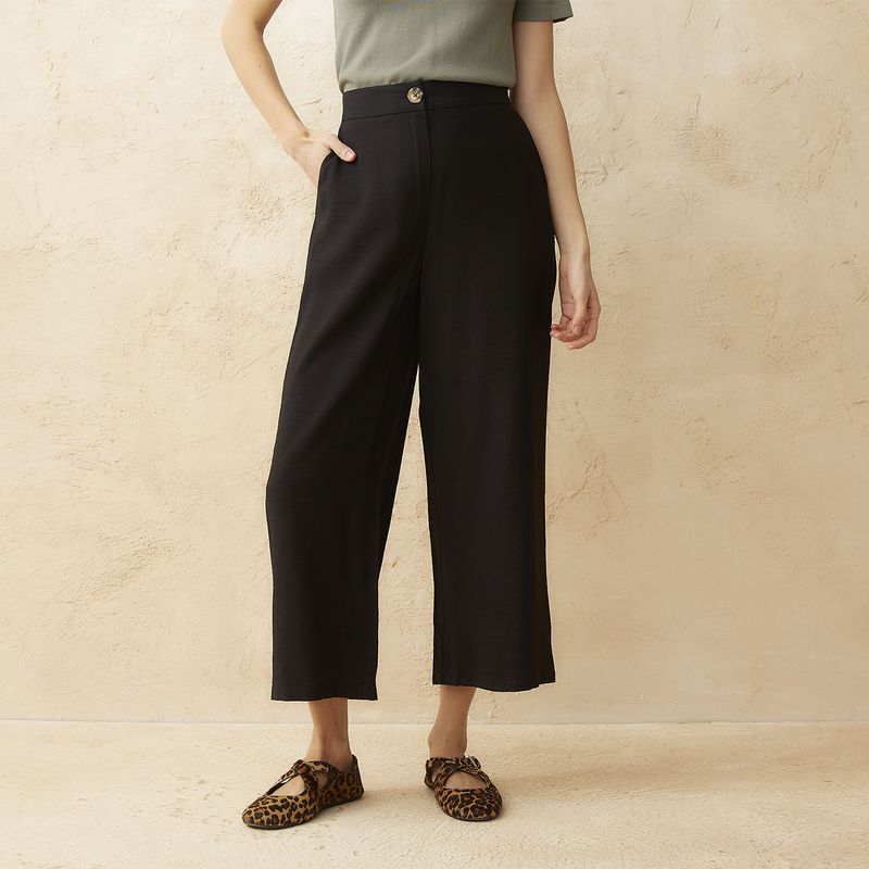 BASEMENT - Pantalón Culotte Tiro Bajo Mujer Basement