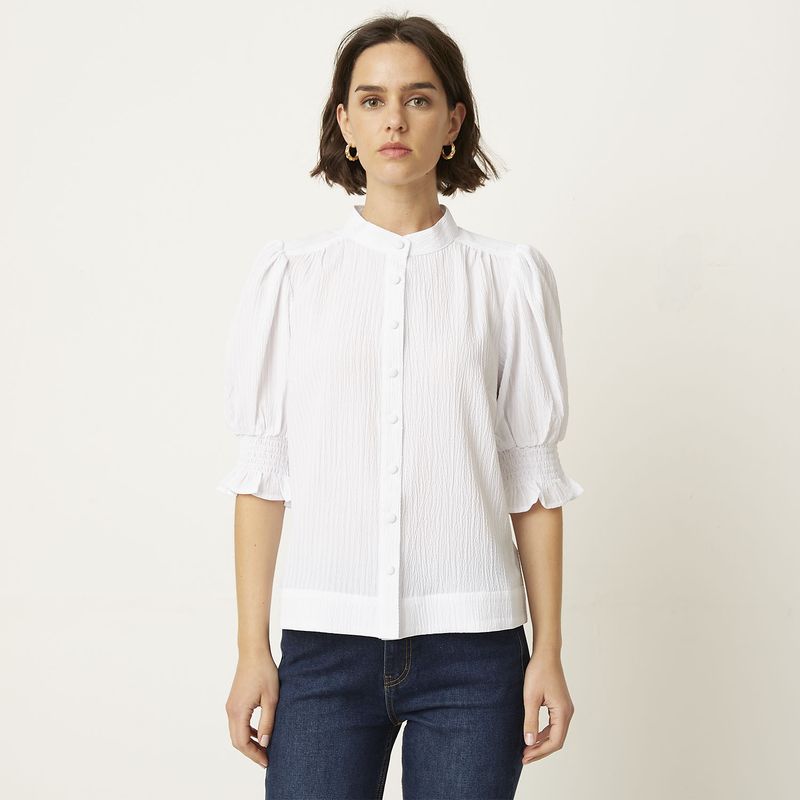 BASEMENT - Blusa Manga Corta Mujer Basement