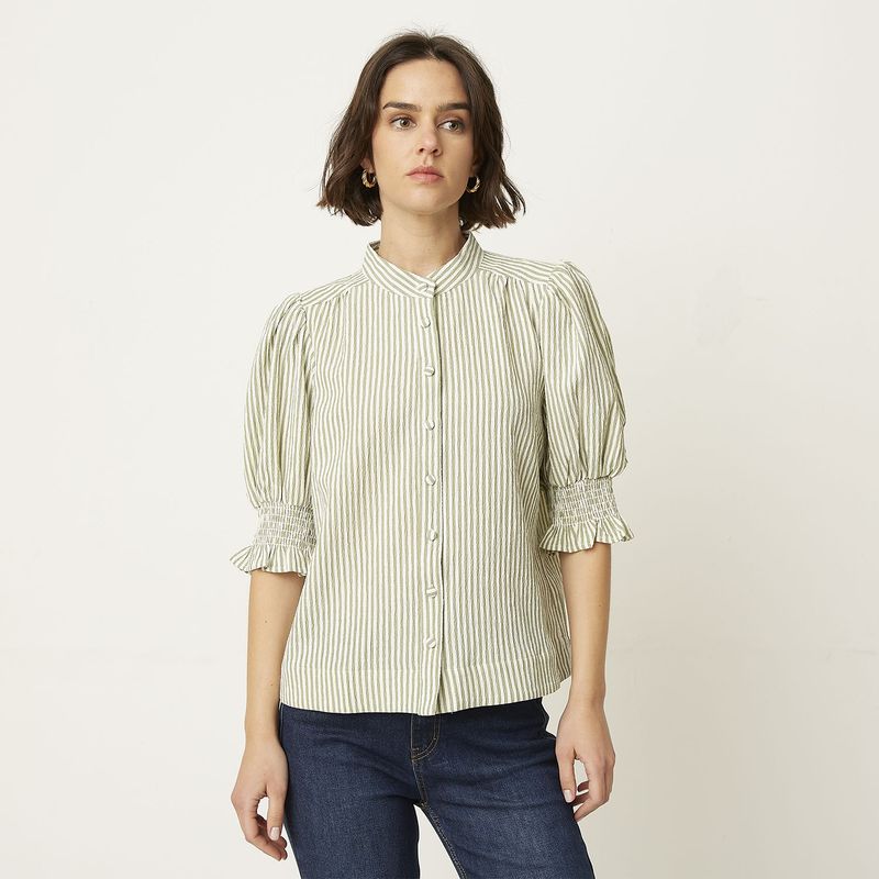 BASEMENT - Blusa Manga Corta Mujer Basement