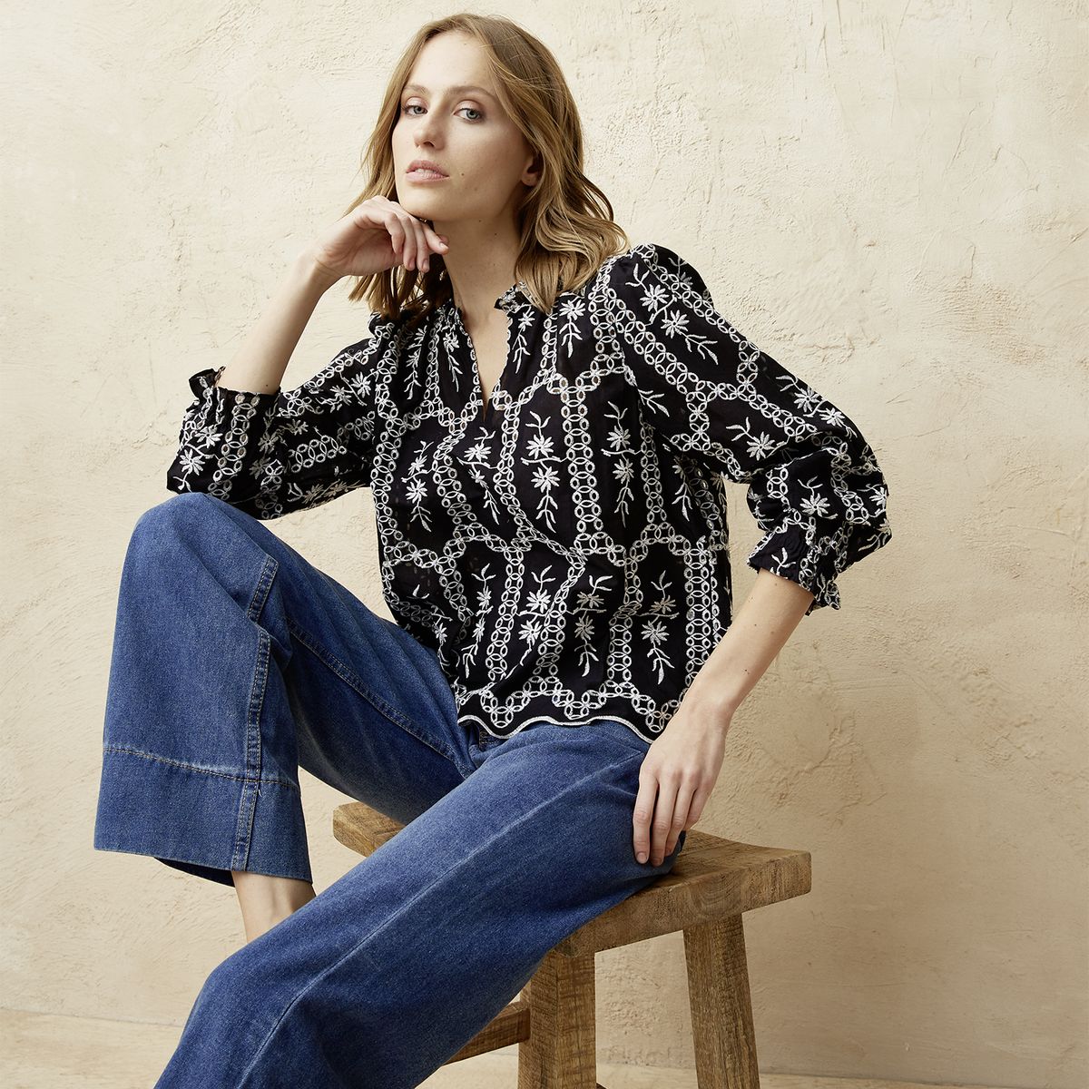 BASEMENT - Blusa Algodón Mujer Basement