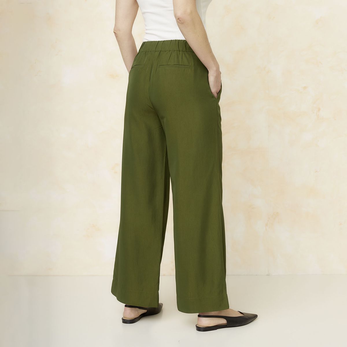 S COCCI - Pantalón Tiro Alto Lyocell Mujer S.Cocci